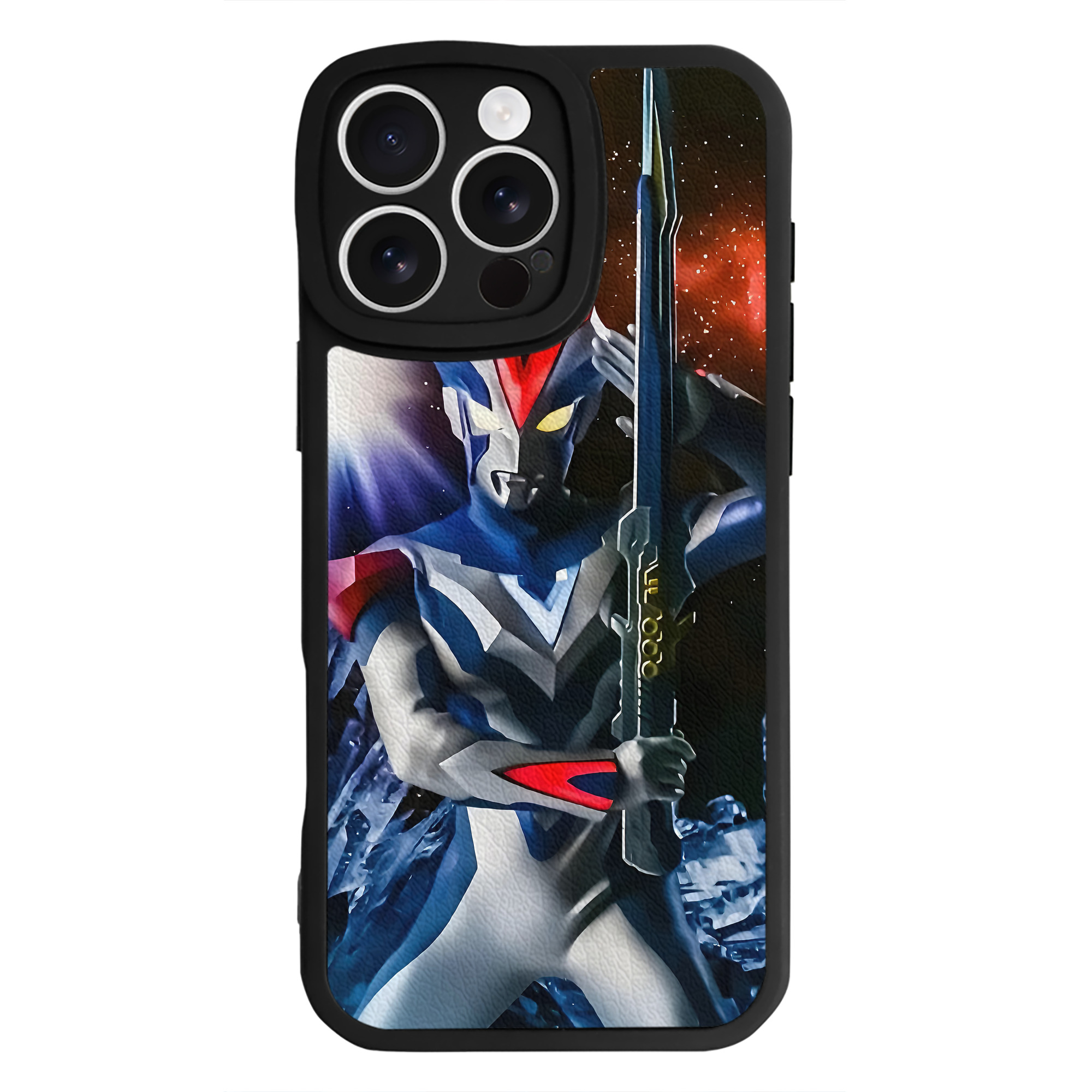 （画像用） ウルトラマン Ultraman 【iPhone 16シリーズ対応】シリコンスマホケース（レザー調） 材質：シリコン